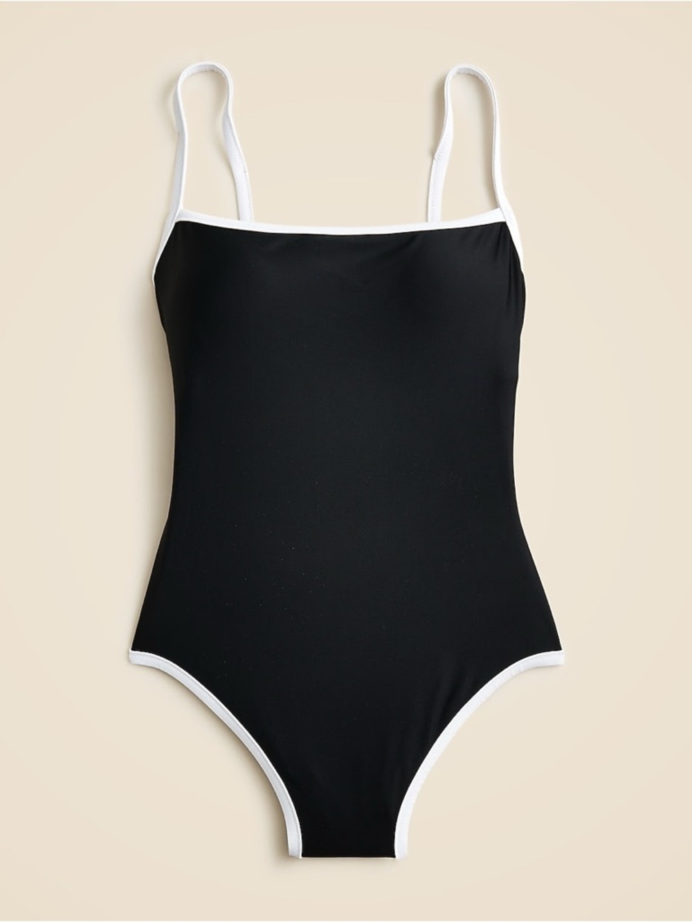 J.Crew Contrast straight neck one piece
